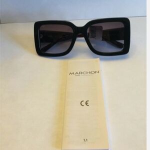 MCM MCM711S 002 54 - 19 Jet Black Sunglasses NWT $215